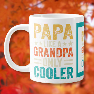Grappig "Papa als een opa alleen maar cooler" Grote Koffiekop