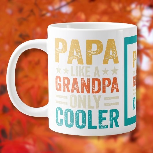 Grappig "Papa als een opa alleen maar cooler" Grote Koffiekop