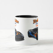 Grappig papa auto shirt – papa's rit sneller dan z mok (Midden)