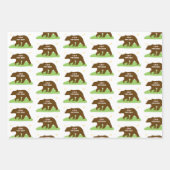 Grappig Papa beer inpakpapier (Voorkant)