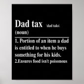 Grappig papa Belasting Definitie Papa Vaderdag Poster (Voorkant)