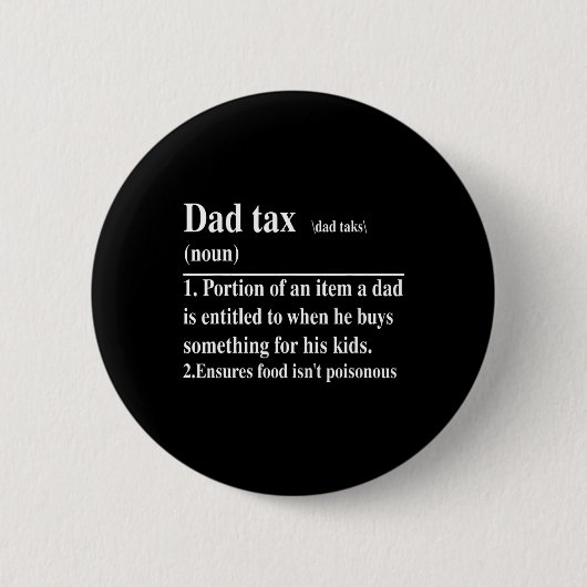 Grappig papa Belasting Definitie Papa Vaderdag Ronde Button 5,7 Cm (Voorkant)