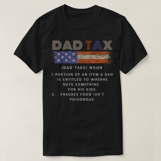 Grappig Papa Belastingdefinitie Grappig  Mannen Pa T-shirt (Design voorkant)
