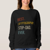 Grappig Papa Beste Cryptograaf Step-Dad Ooit Shirt (Voorkant)