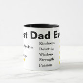 Grappig papa beste papa ooit Vaderdag gepersonalis Mok (Midden)