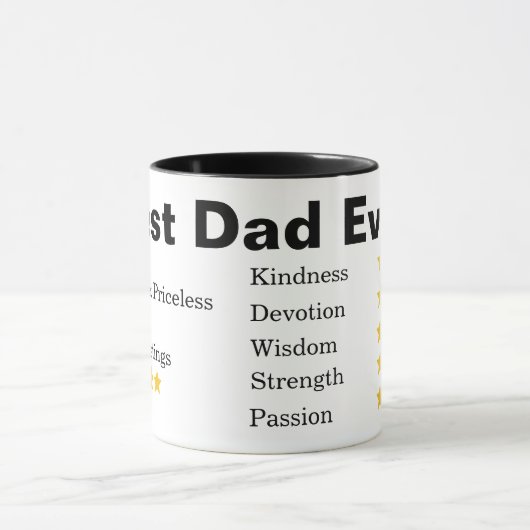 Grappig papa beste papa ooit Vaderdag gepersonalis Mok (Midden)