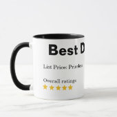 Grappig papa beste papa ooit Vaderdag gepersonalis Mok (Links)