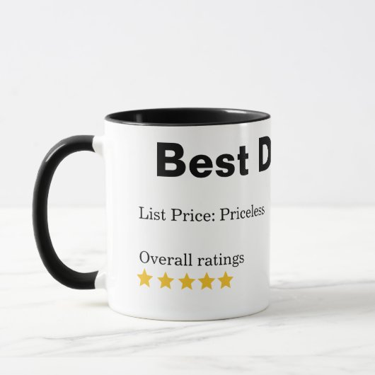 Grappig papa beste papa ooit Vaderdag gepersonalis Mok (Links)