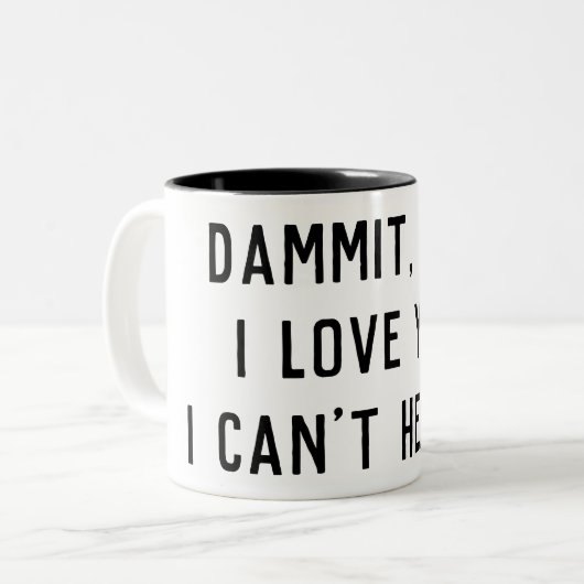 Grappig papa beste papa ooit Vaderdag liefde Tweekleurige Koffiemok (Voorkant links)