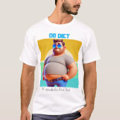 Grappig Papa Bod T-shirt – DB Diet (Voorkant)
