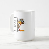 Grappig papa cadeau met grappige en eigenzinnige e koffiemok (Voorkant links)