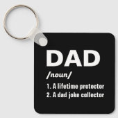 Grappig papa Definitie Foto Vaderdag Sleutelhanger (Voorkant)