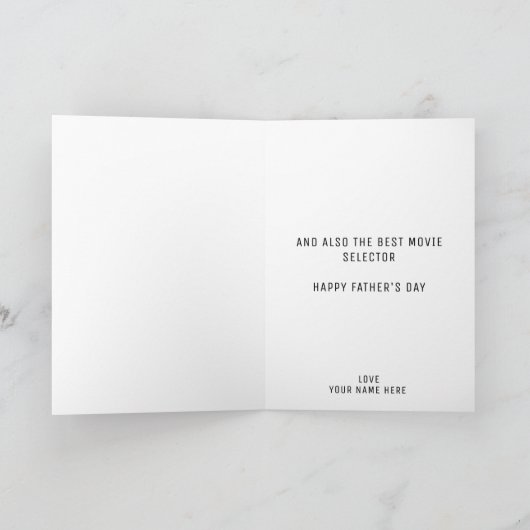 Grappig papa Definitie Happy Vaderdag Bedankkaart (Binnen)