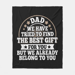 Grappig Papa Gezegde Grafische Vintage Papa Vader Fleece Deken