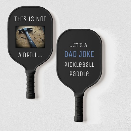 Grappig papa grap "Dit is geen boor" woordspeling Pickleball Paddle