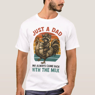 Grappig papa meme citaat kwam terug met melk t-shirt