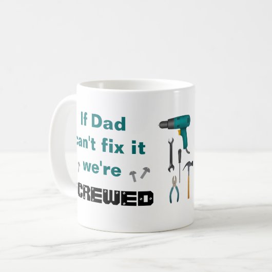 Grappig papa Mok voor Mr Fix It (Voorkant links)