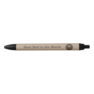 Grappig papa monster houdt van koffie aangepaste p zwarte inkt pen