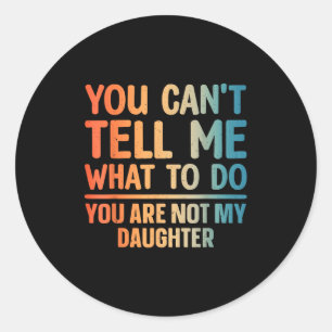 Grappig papa ontwerp voor vader papa Mannen van da Ronde Sticker
