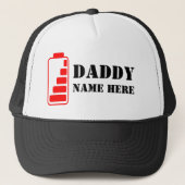 GRAPPIG PAPA ROOD BATTERIJ PAPA GIFT TRUCKER PET (Voorkant)