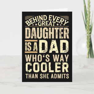 Grappig papa shirt van dochter mannen grappige vad kaart
