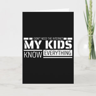 Grappig papa-shirt van kinderen Heren Grappige Vad Kaart