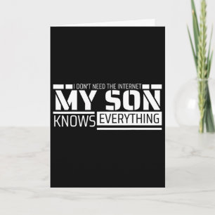 Grappig papa shirt van zoon mannen grappige vaderd kaart