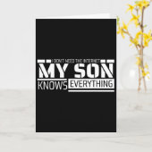 Grappig papa shirt van zoon mannen grappige vaderd kaart (Gele Bloem)