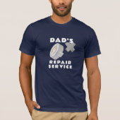 Grappig papa t-shirt, papa's Reparatie Service Vad T-shirt (Voorkant)