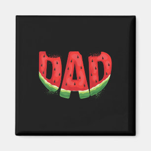 Grappig Papa Watermeloen Zomer Fruit Familie Match Magneet