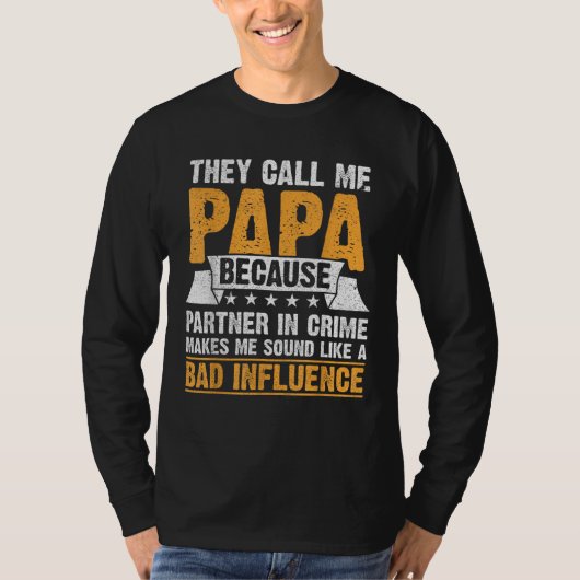Grappig PapaOpa Papi Papa van kleinkinderen Papa T-shirt (Voorkant)