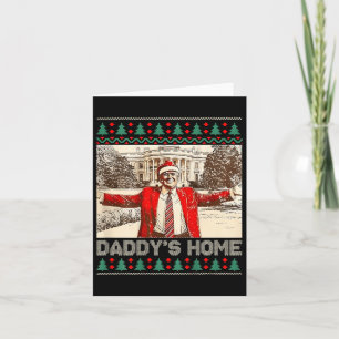 Grappig Papa's Home Trump Lelijke Kerst Xmas Pajam Kaart