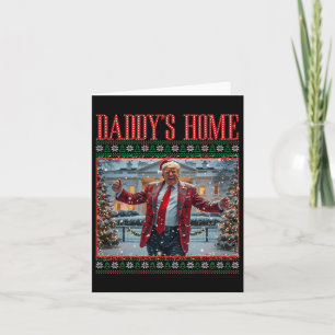 Grappig Papa's Home Trump Lelijke Kersttrui XM Kaart
