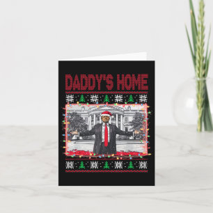 Grappig Papa's Home Trump Lelijke Kersttrui XM Kaart