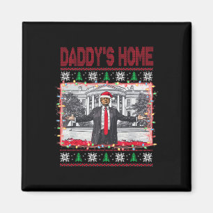 Grappig Papa's Home Trump Lelijke Kersttrui XM Magneet