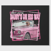 Grappig papa's huis Trump Pink 2024 Take America B Cadeaupapier (Vlak)