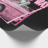 Grappig papa's huis Trump Pink 2024 Take America B Cadeaupapier (Hoek)