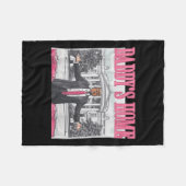 Grappig papa's huis Trump Pink 2024 Take America B Fleece Deken (Voorkant (Horizontaal))