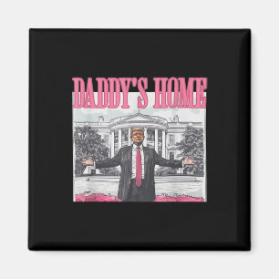 Grappig papa's huis Trump Pink 2024 Take America B Magneet