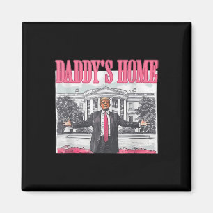 Grappig papa's huis Trump Pink 2024 Take America B Magneet