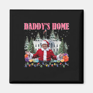 Grappig papa's huis Trump Pink 2024 Take America B Magneet