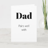 Grappig paraat goed met Vaderdag Kaart (Voorkant)
