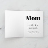 Grappig paraat goed met Vaderdag Kaart (Binnen)