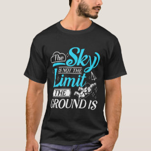 Grappig parachutespringen De lucht is niet de limi T-shirt