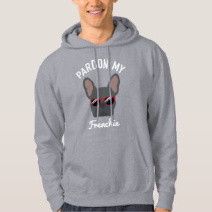 Grappig Pardon my Frenchie Blauwe Franse Bulldog Hoodie