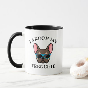 Grappig Pardon my Frenchie Bruine Tannenkleurige F Mok