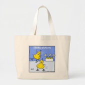 Grappig paren die Cartoon met peren maken Afbeeldi Grote Tote Bag (Voorkant)