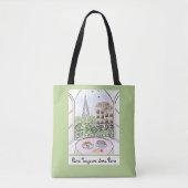 Grappig Parijs en Eiffeltoren ALTIJD PARIJS Tote Bag (Voorkant)