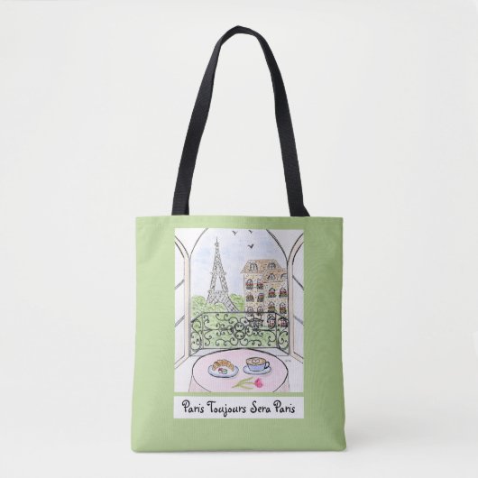 Grappig Parijs en Eiffeltoren ALTIJD PARIJS Tote Bag (Voorkant)