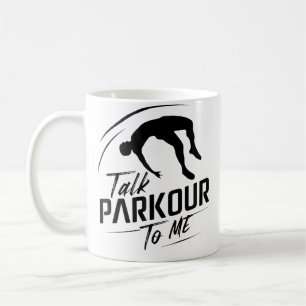 Grappig Parkour Hindernisbaanontwerp voor parkour Koffiemok